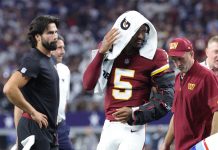 Una estrella de la NFL sufrió una espeluzante lesión durante un partido: la reacción de Tom Brady en la TV