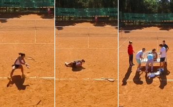 La dura lesión que sufrió una tenista en Italia: el video de la secuencia y su estremecedora reacción