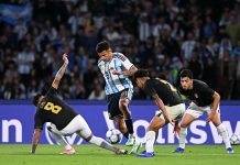 Las gambetas de Leonel Flores en su debut en la selección argentina: el pedido especial de Scaloni para él y Boca Juniors